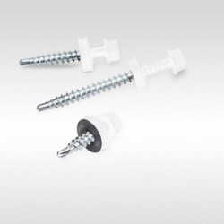 Self-drilling screws for metal 4.8x19 EPDM RAL 9010, 250 pcs/box