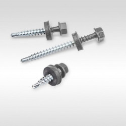 Self-drilling screws for wood 4.8x20 EPDM RAL 7024, 250 pcs/box