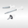 Self-drilling screws 4.8x35 EPDM RAL 9010, 250 pcs/box