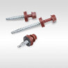 Self-drilling screws for metal 4.8x35 EPDM RAL 3009, 250 pcs/box