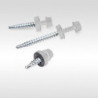 Self-drilling screws for metal 4.8x35 EPDM RAL 9006, 250 pcs/box