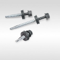 Self-drilling screws 4.8x70 EPDM RAL 7016 for wood, 100 pcs/box