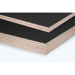 FAGOTEX 9mm anti-slip beech plywood – phenolic film surface for industrial flooring and transport applications