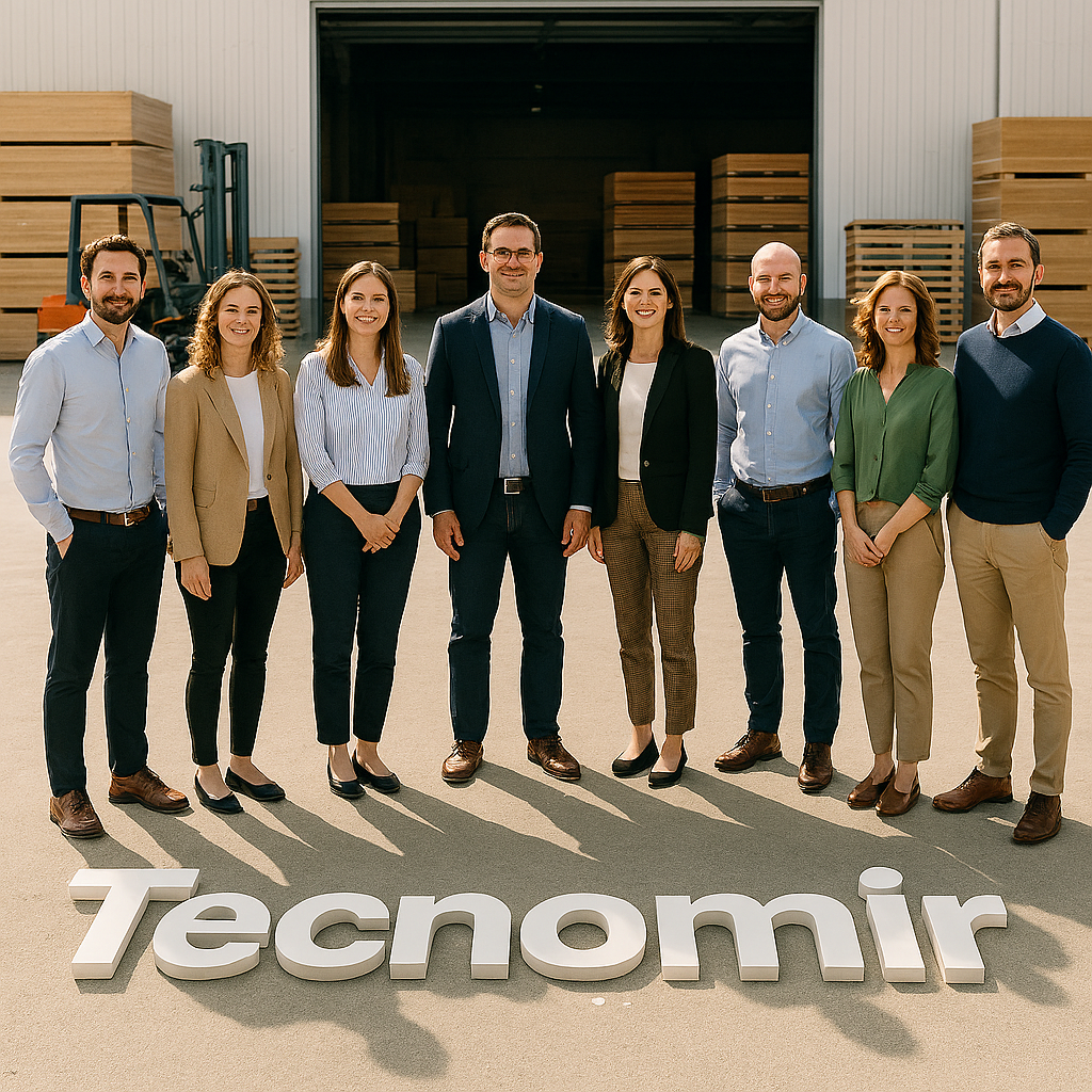Tecnomir, suntem mândri de echipa noastră de profesioniști, care aduce împreună experiență, inovație și pasiune pentru domeniul lemnului și al placajului.